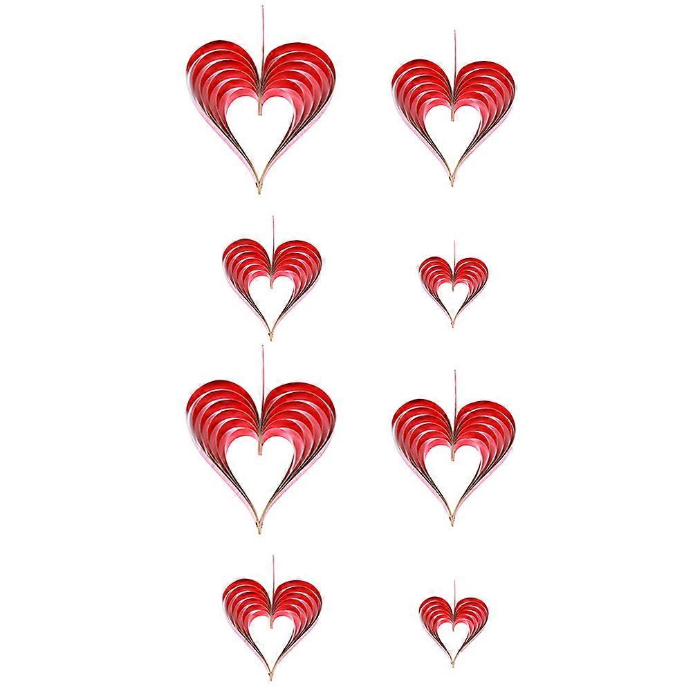 Heart Shape Ornament Garland 40 Pcs Ideal for Wedding Party and Valentine's Day Celebration with Vibrant Design