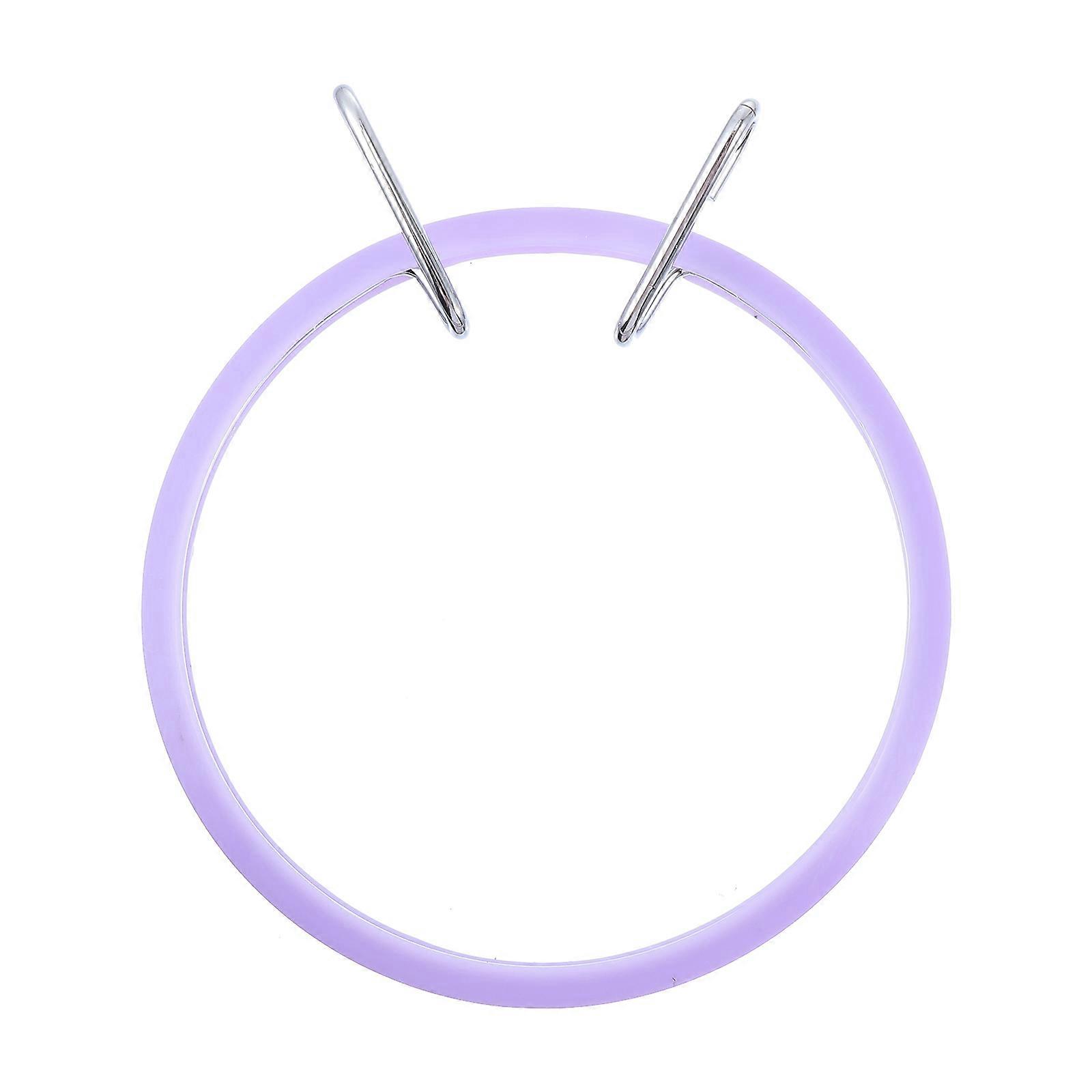 Cross Stitch Tool Embroidery Hoops for Fabric Work 2Pcs Violet