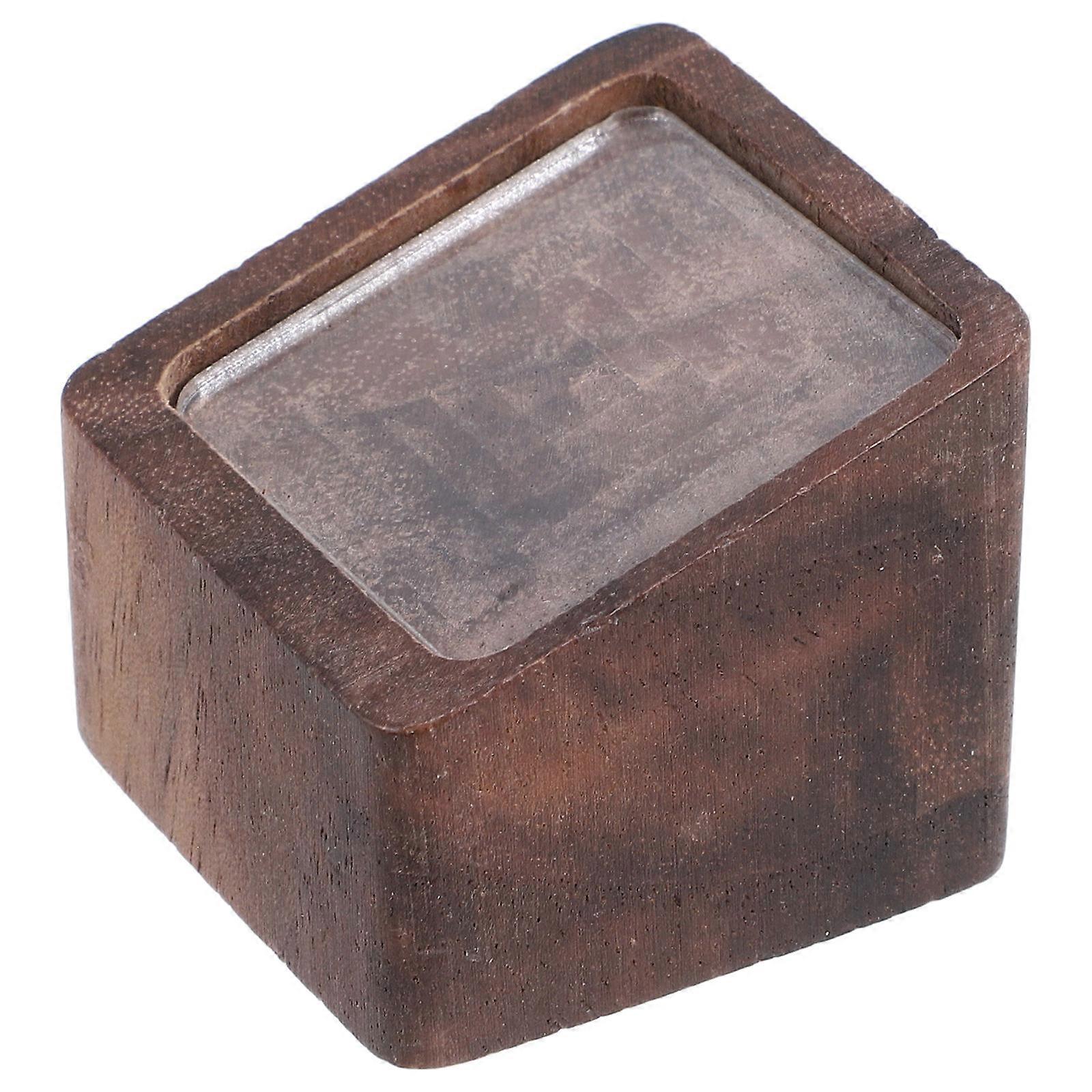 Rectangular Wood Sign Holder For Supermarkets And Counters 3.50X3.50X3.00CM Simple And Elegant Style 1Pack