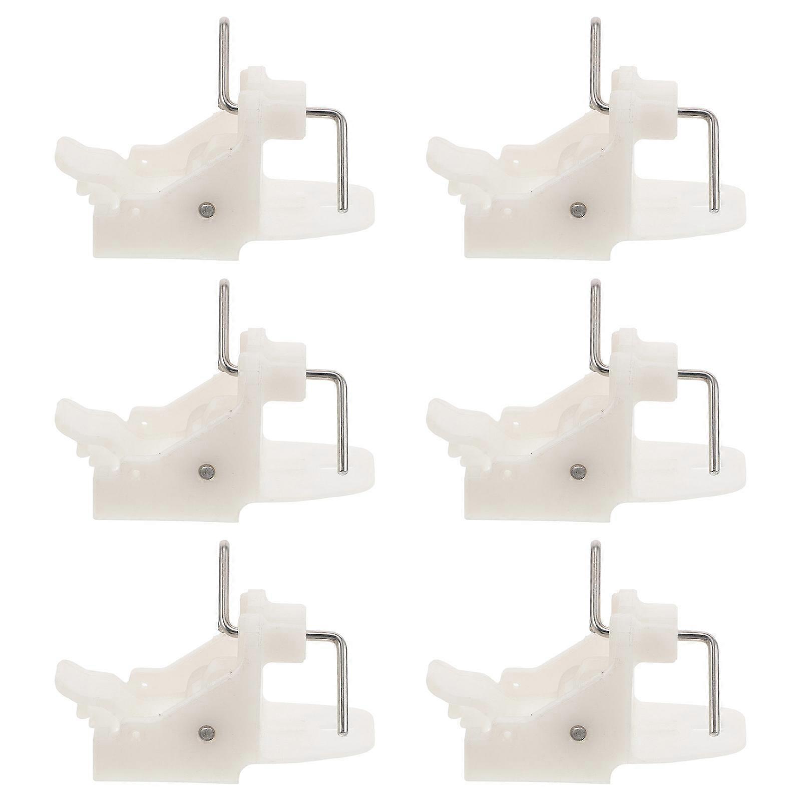 Shelf Clips for Freezers Plastic Refrigerator Shelf Support 2Pcs White
