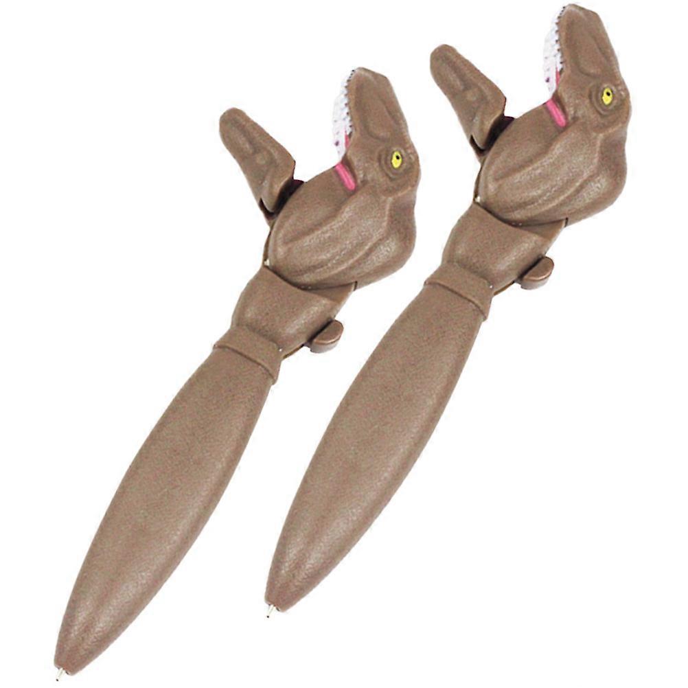 Ball Point Pen Multi-Function Writing Pen for Writing 6Pcs Brown Plastic