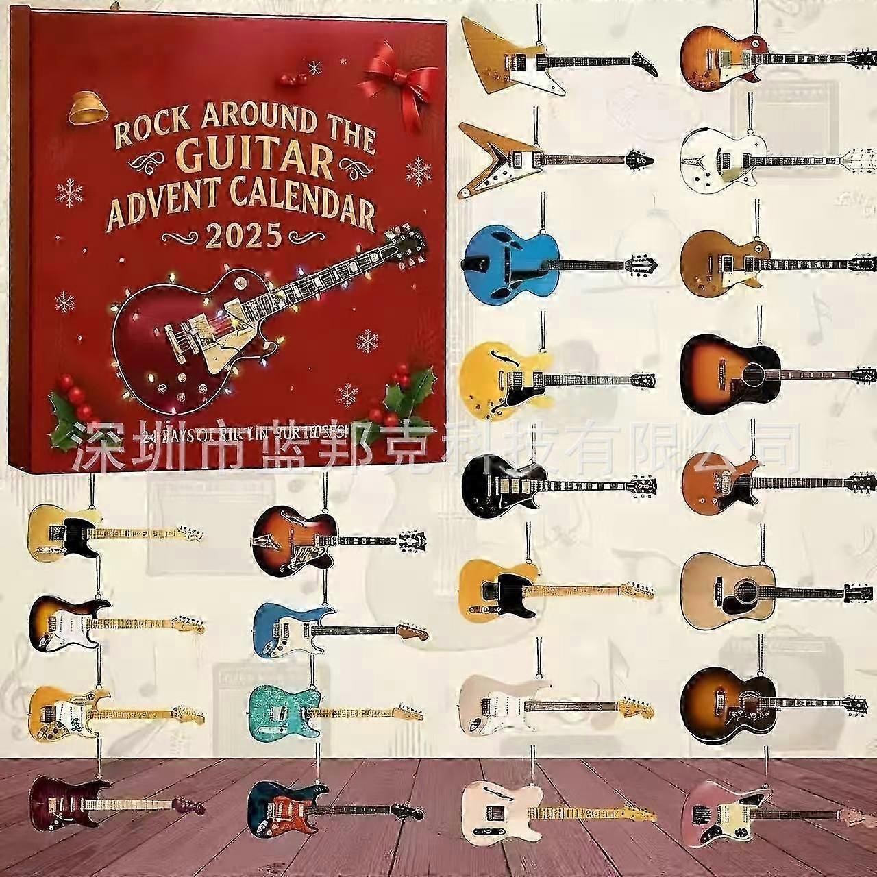 Rock Around the Guitar Advent Calendar 2025 Christmas calendar blind box