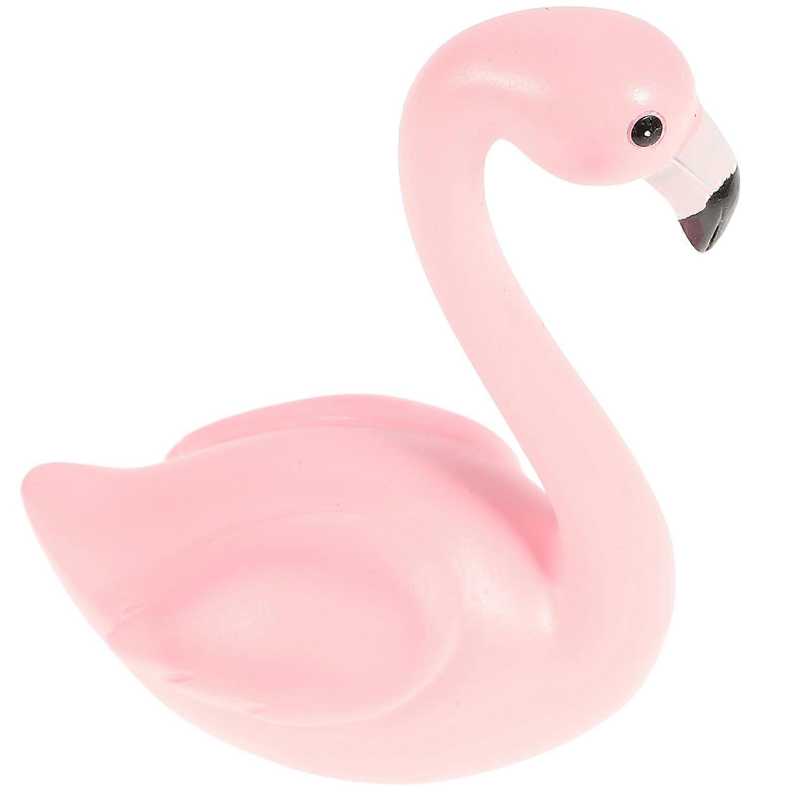 Flamingo Car Decor Cute Love Pattern Decoration For Car 9 X 12.5 Cm Dashboard Mounting 1Pack