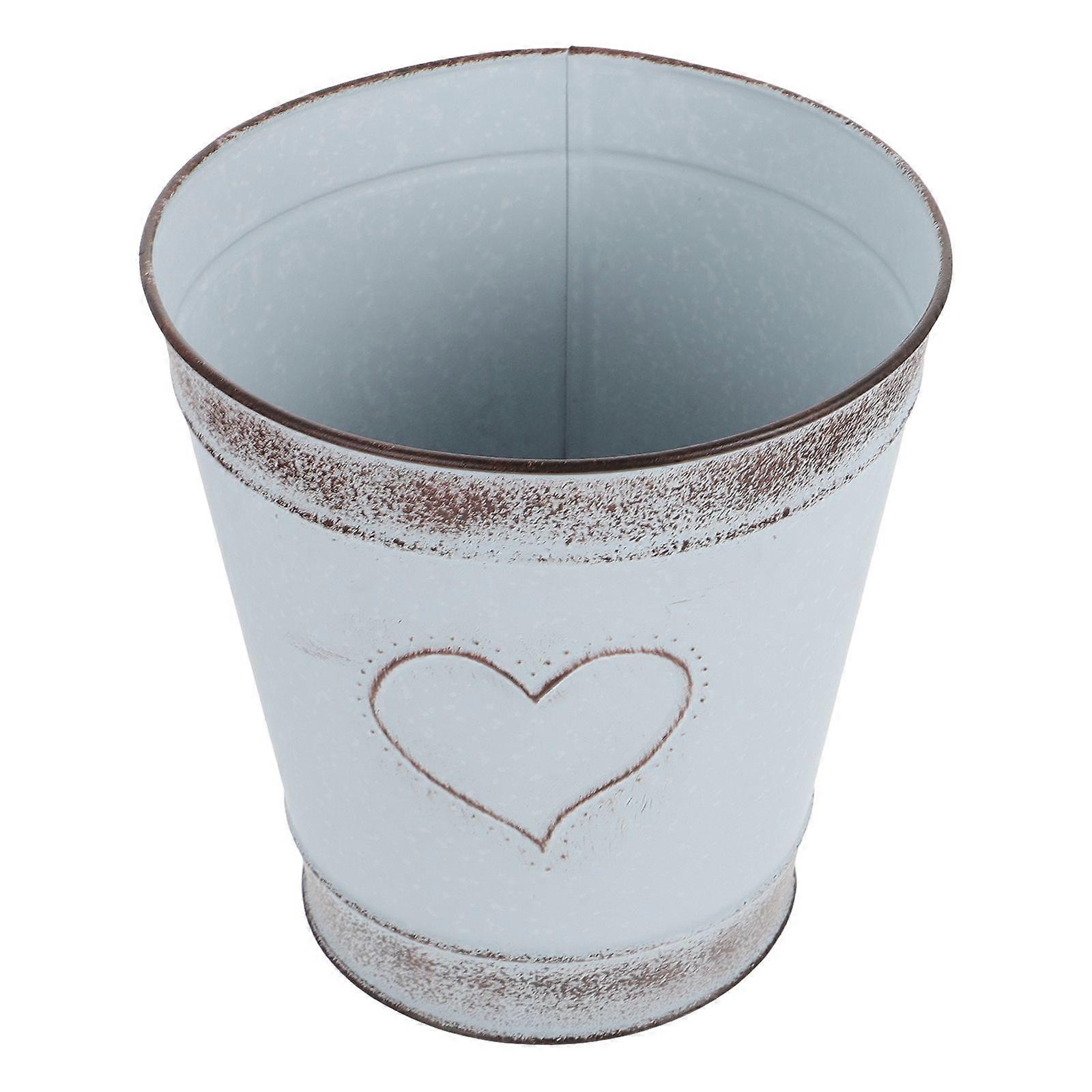 Flower Storage Container Creative Flower Pot for Home Wedding 2Pcs Grey