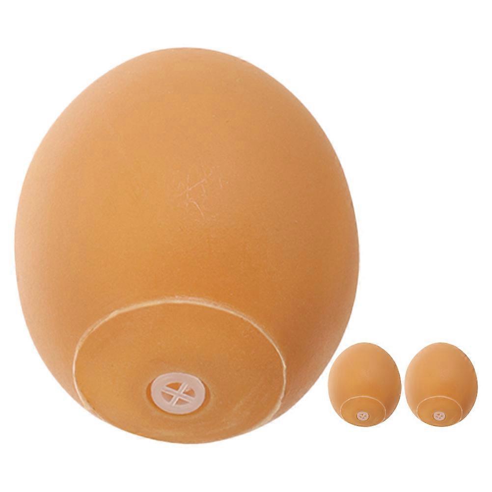 Squeaky Dog Egg Toy Interactive Toys for Puppies 3Pcs Pack Orange