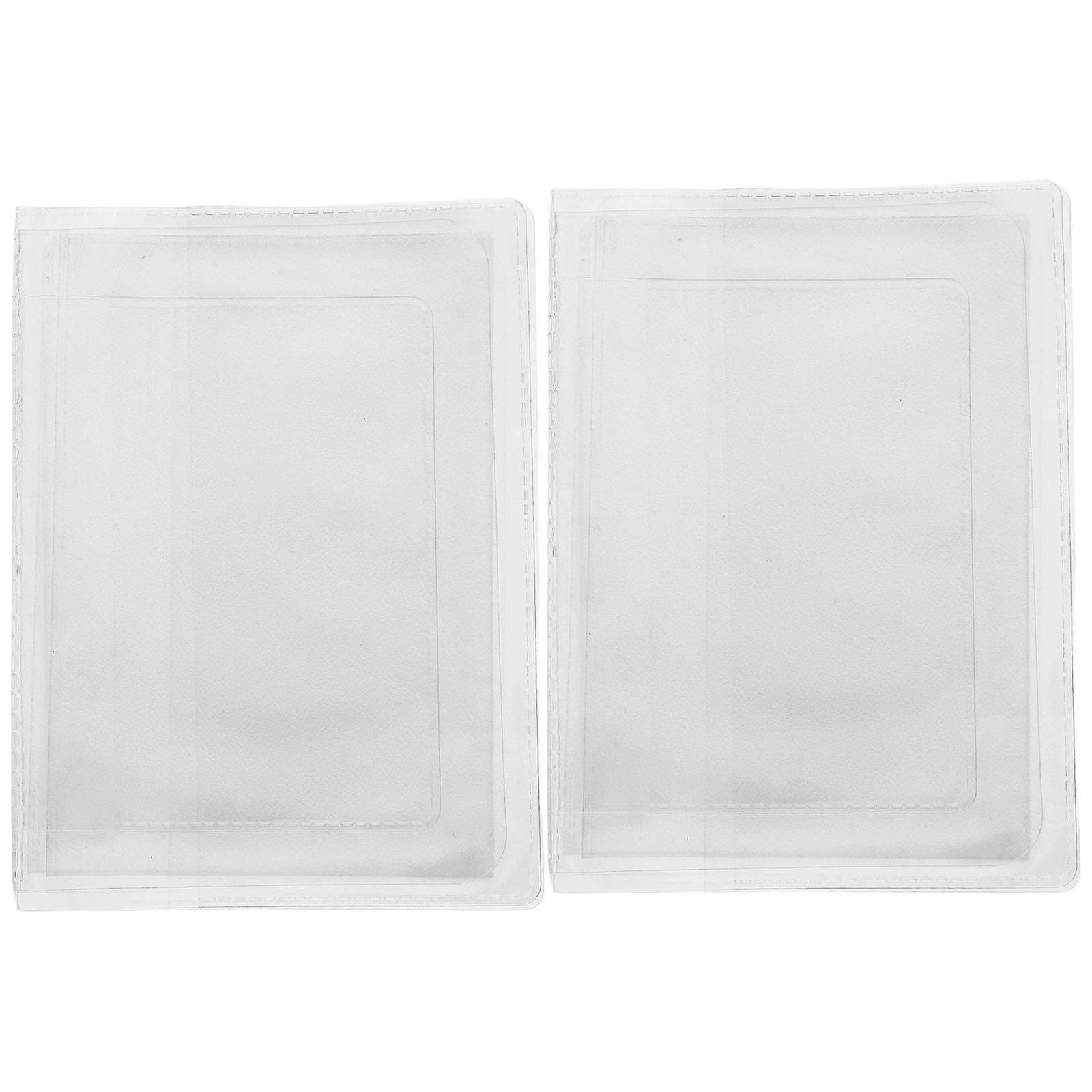 Drivers License Clear Holder Practical Design Rectangular Daily Use Travel 9.1×8.7×0.2in 2Pack