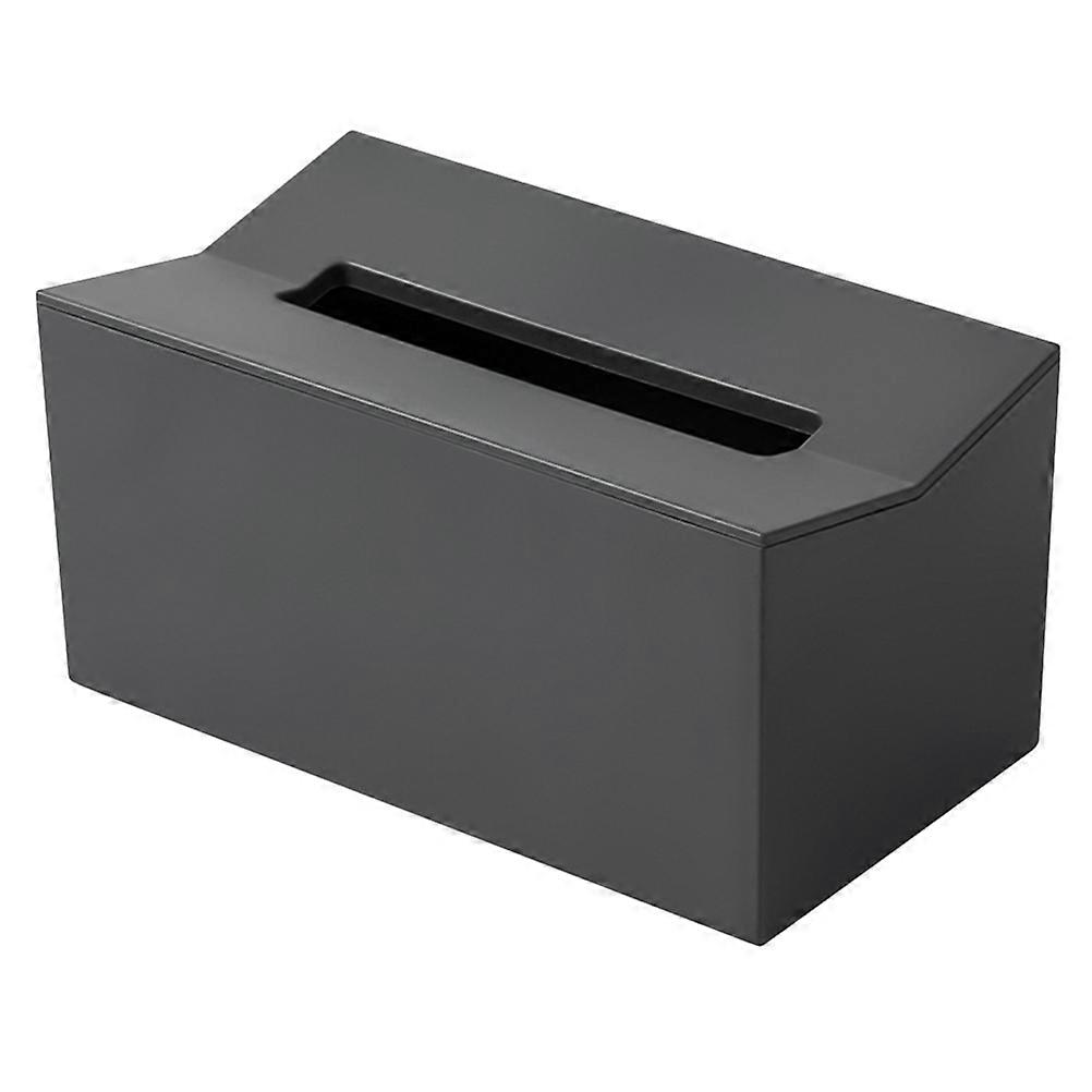 Plastic Tissue Holder for Bathroom Dark Grey Wall-Mounted 2Pcs Paper Storage