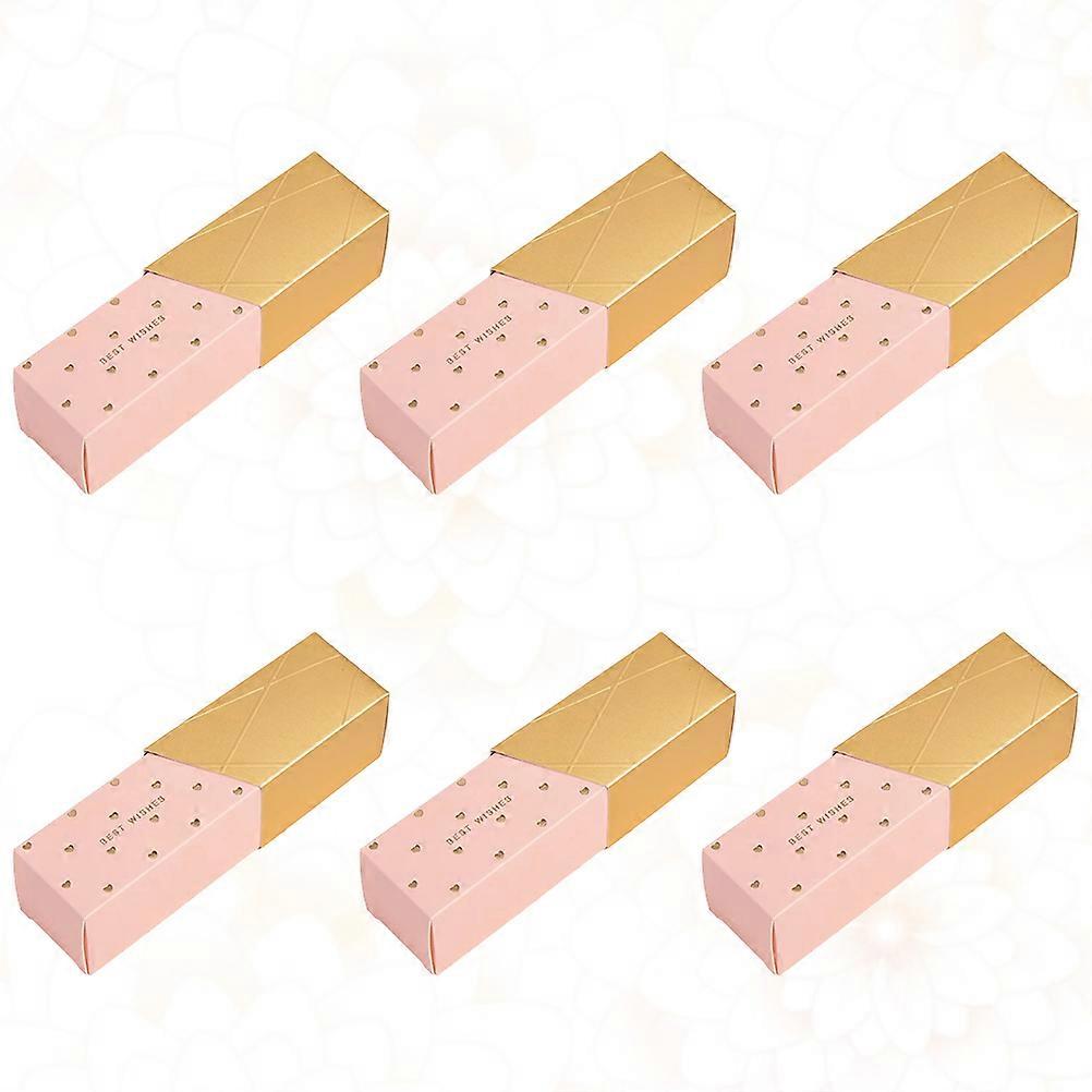 Chocolate Candy Box Lipstick Shape Party Favor Boxes for Party Use 10Pcs