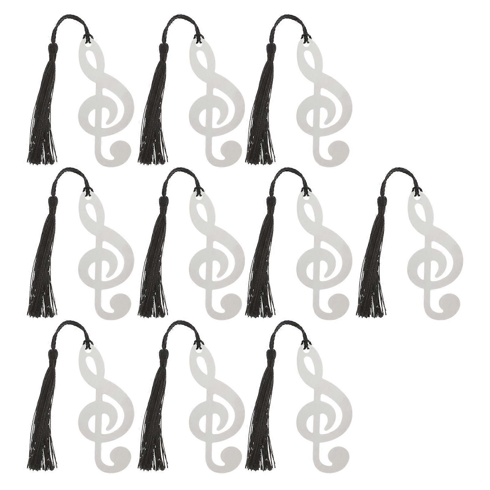 Creative Metal Bookmark for Reading with 40Pcs Music Note Style Bookmarks
