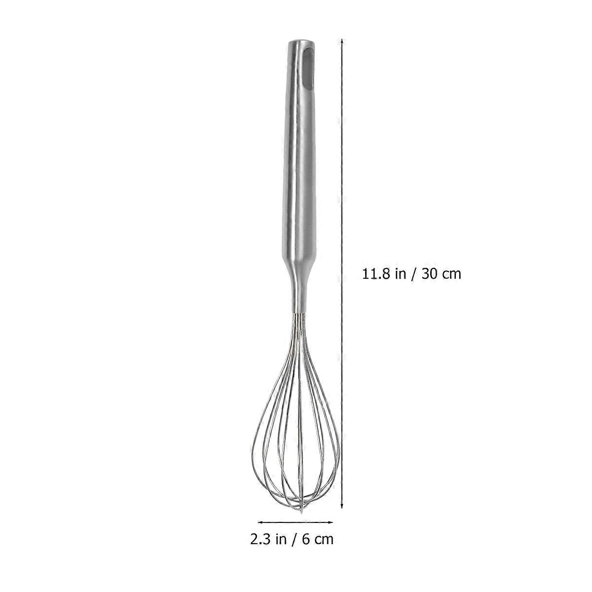 Stainless Steel Egg Beater Manual Whisk for Kitchen Baking Use