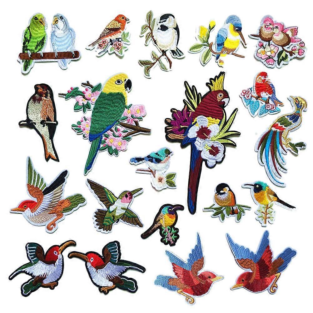 Sewing Appliques Bird Pattern for Clothes Craft Patches 40Pcs DIY