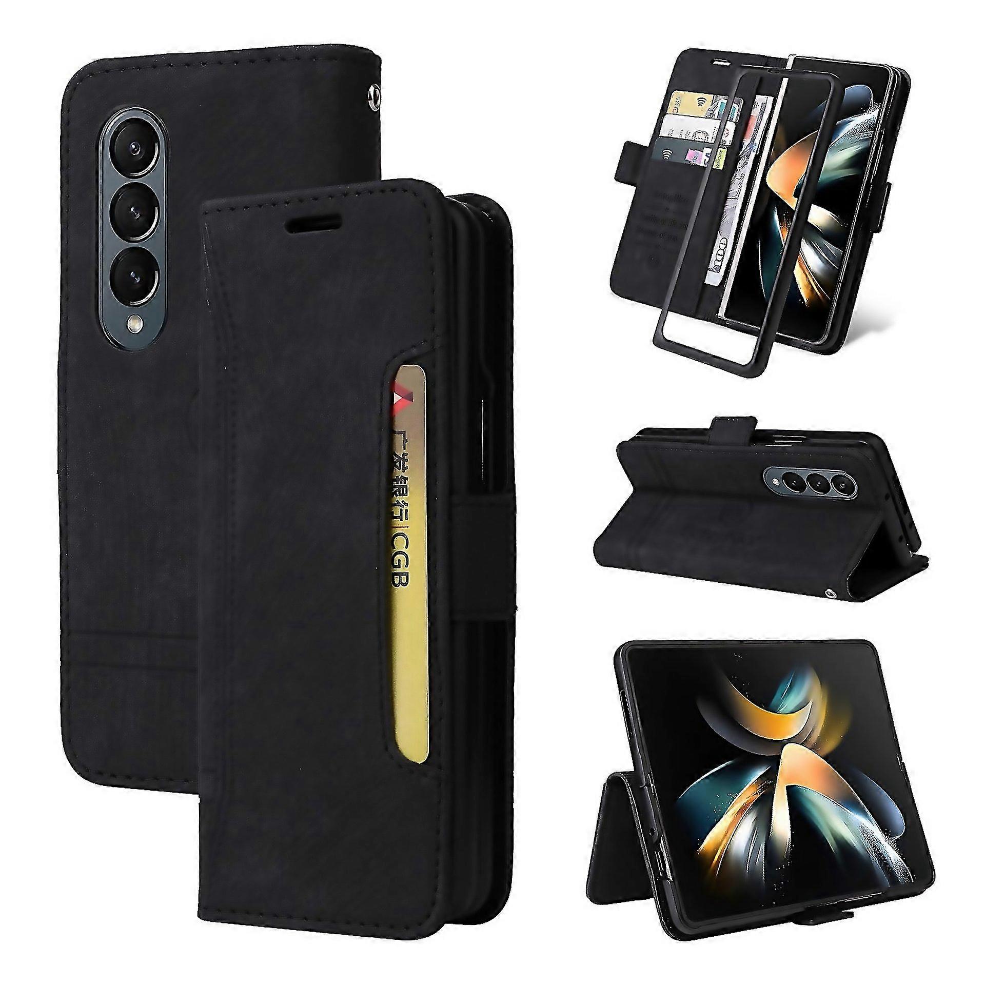 For Samsung Galaxy Z Fold4 Betopnice Dualside Buckle Leather Phone
