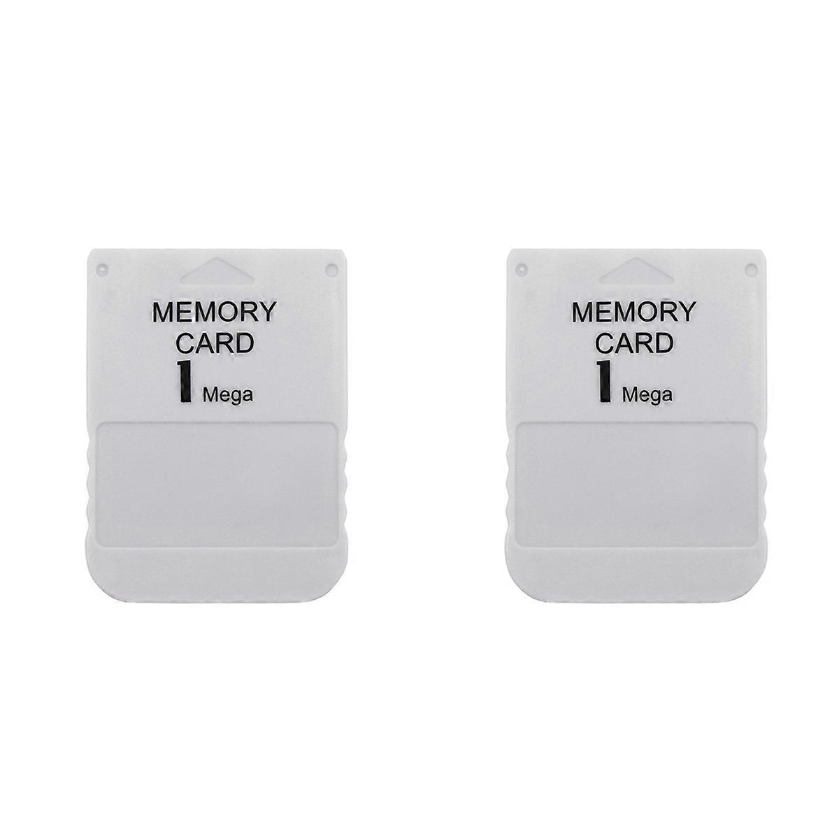 2X for 1 Memory Card for PS1 PS One for 1 Game Console Save Game Data Saving Progress 1MB Memory Car