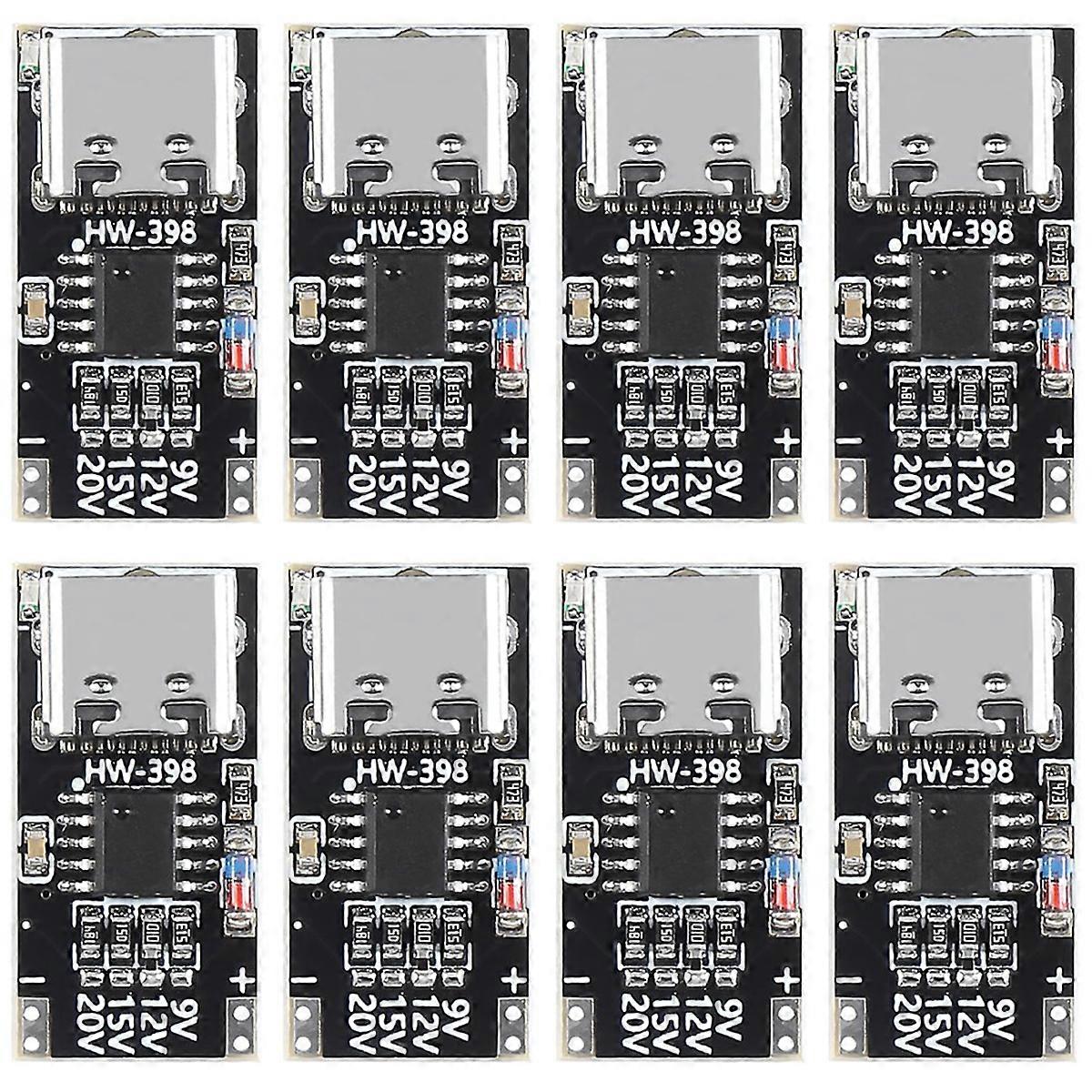8pcs USB-C PD Trigger Module 9V-20V for Laptop/Router