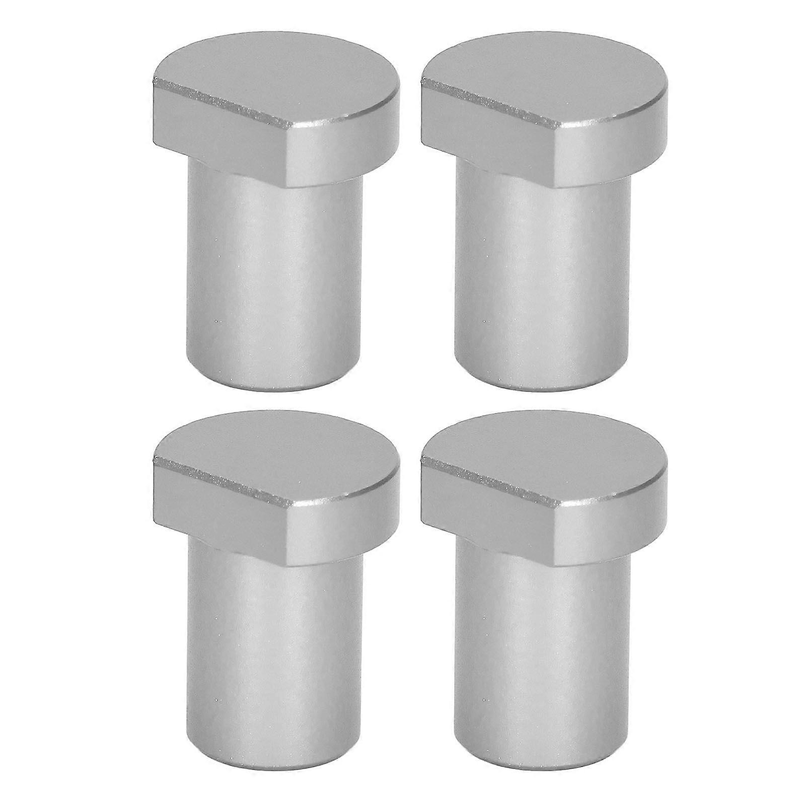 4PCS Woodworking Desktop Limit Blocks Multifunctional Workbench Peg Brake Stops 20mm Diameter Silver