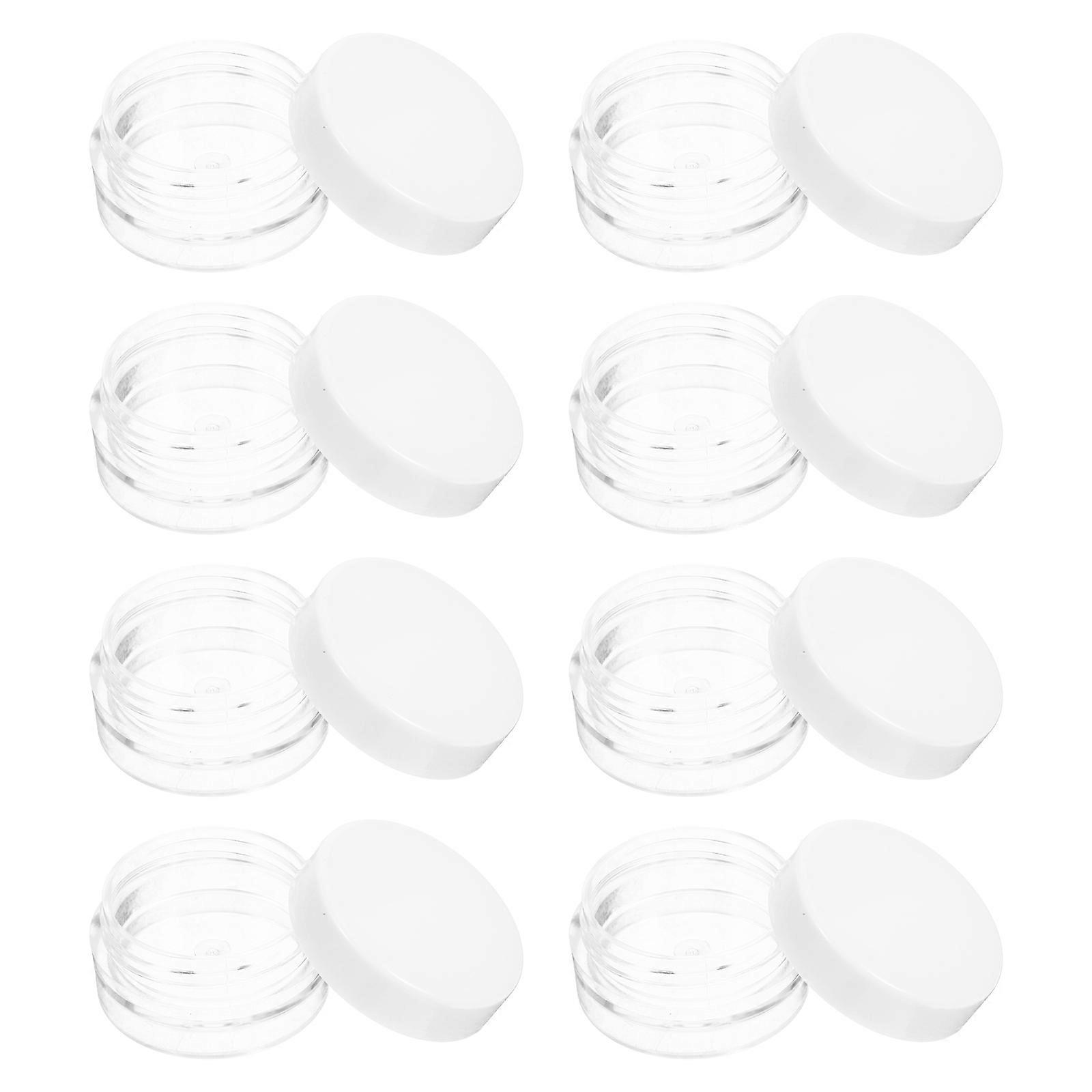 Cosmetic Sample Container for Daily Use 20Pcs White Cream Bottles