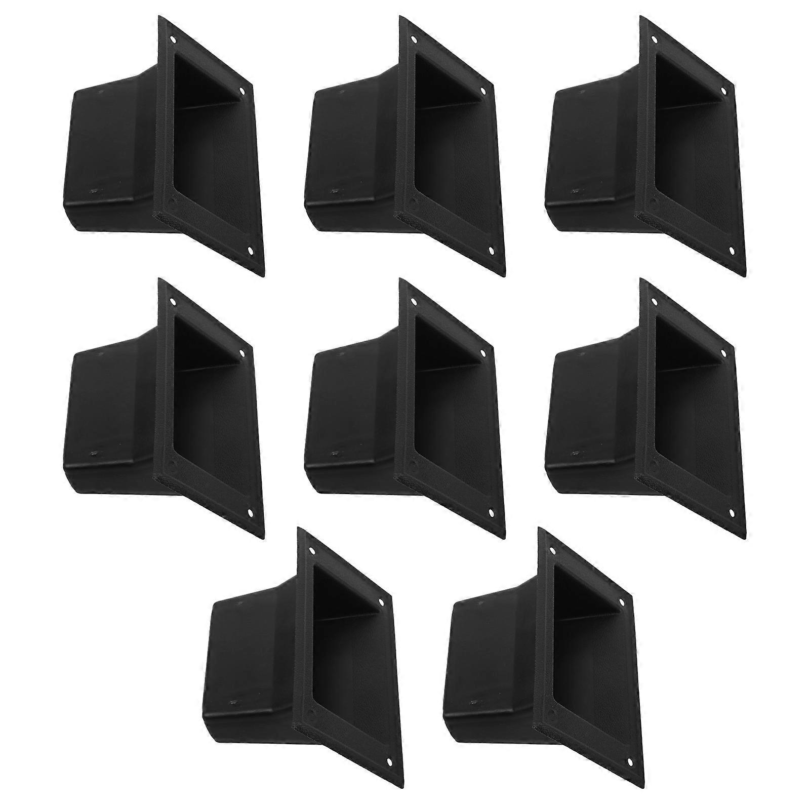 32Pcs Speaker Handles for Drawer Plastic Black Lift Pull Handles