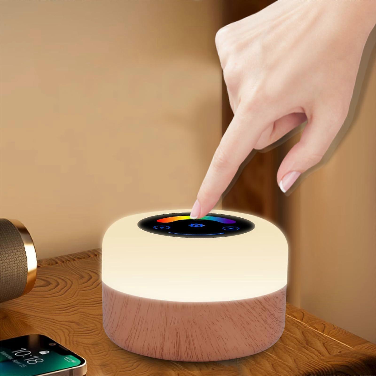 256 RGB Colors Night Lights With Remote Control Dimmable Rechargeable Table Lamp 4 Lighting Modes