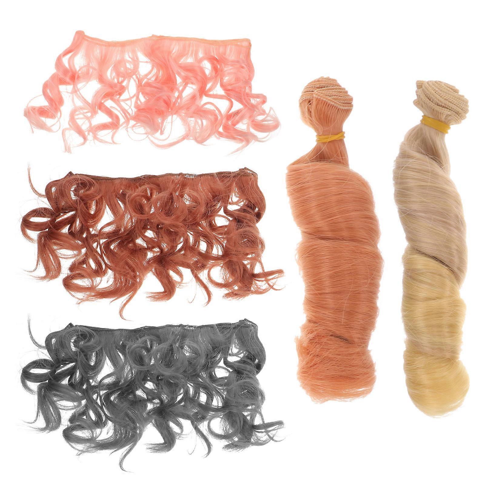 Simulated Doll Wig Curly Hair for Doll Making 25Pcs Assorted