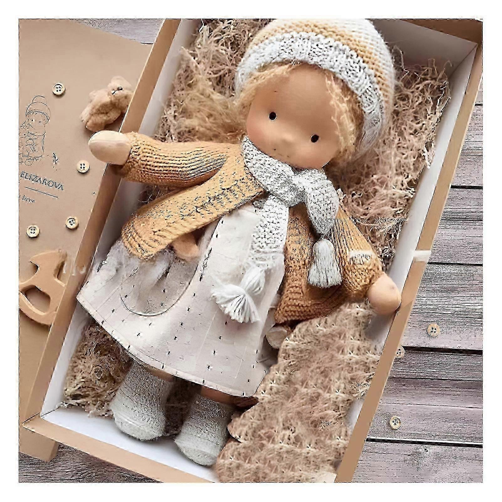 ウォルドルフ人形手作り、手作りウォルドルフ人形、ヴィンテージかぎ針編み人形