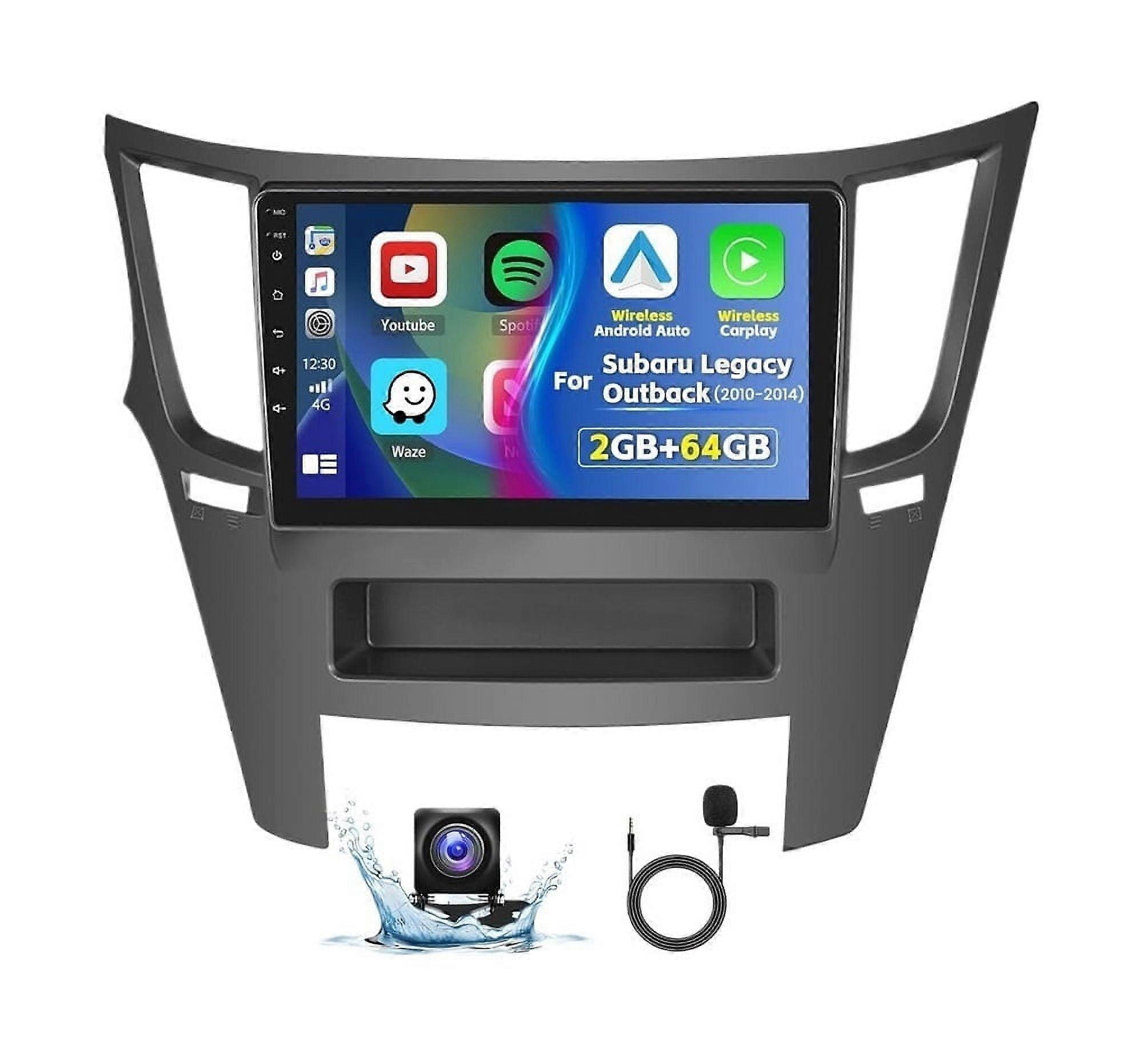 Stereo Radio for Subaru Legacy 2010-2014 Android Carplay Gps 2+32G