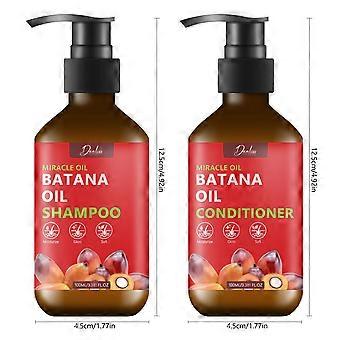 Batana-Öl-Shampoo für Haarwachstum, Routine-Shampoo und Spülung gegen dünner werdendes Haar
