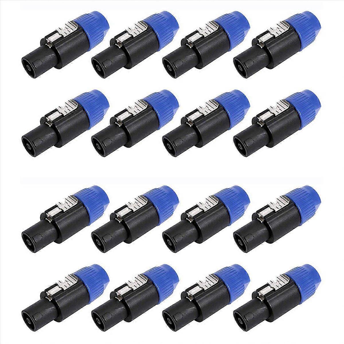 8 Pack Audio Cable Adapter Connectors, 4 Pole Audio Speaker Plug