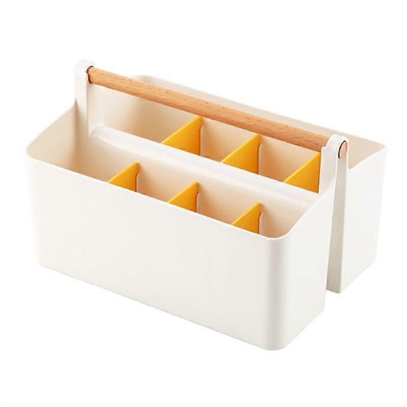 Desk Organizer Multi-Functional Carry Divided Office Storage Plastic