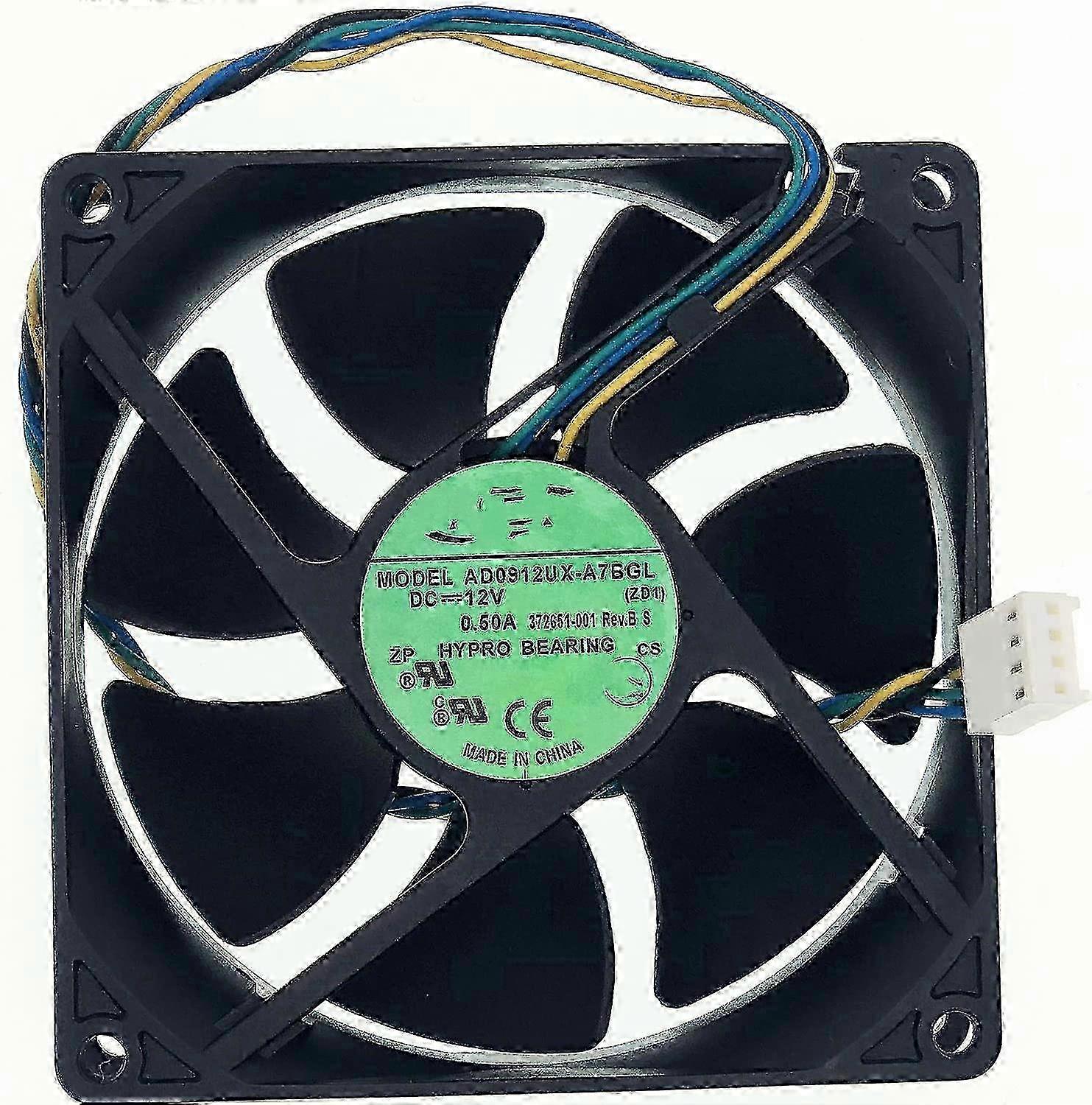 25-26 for AD0912UX-A7BGL DC12V 0.50A 4-PIN/4-WIRE 90x90x25mm Case Fan, C case Cooling Fan for HP Computer