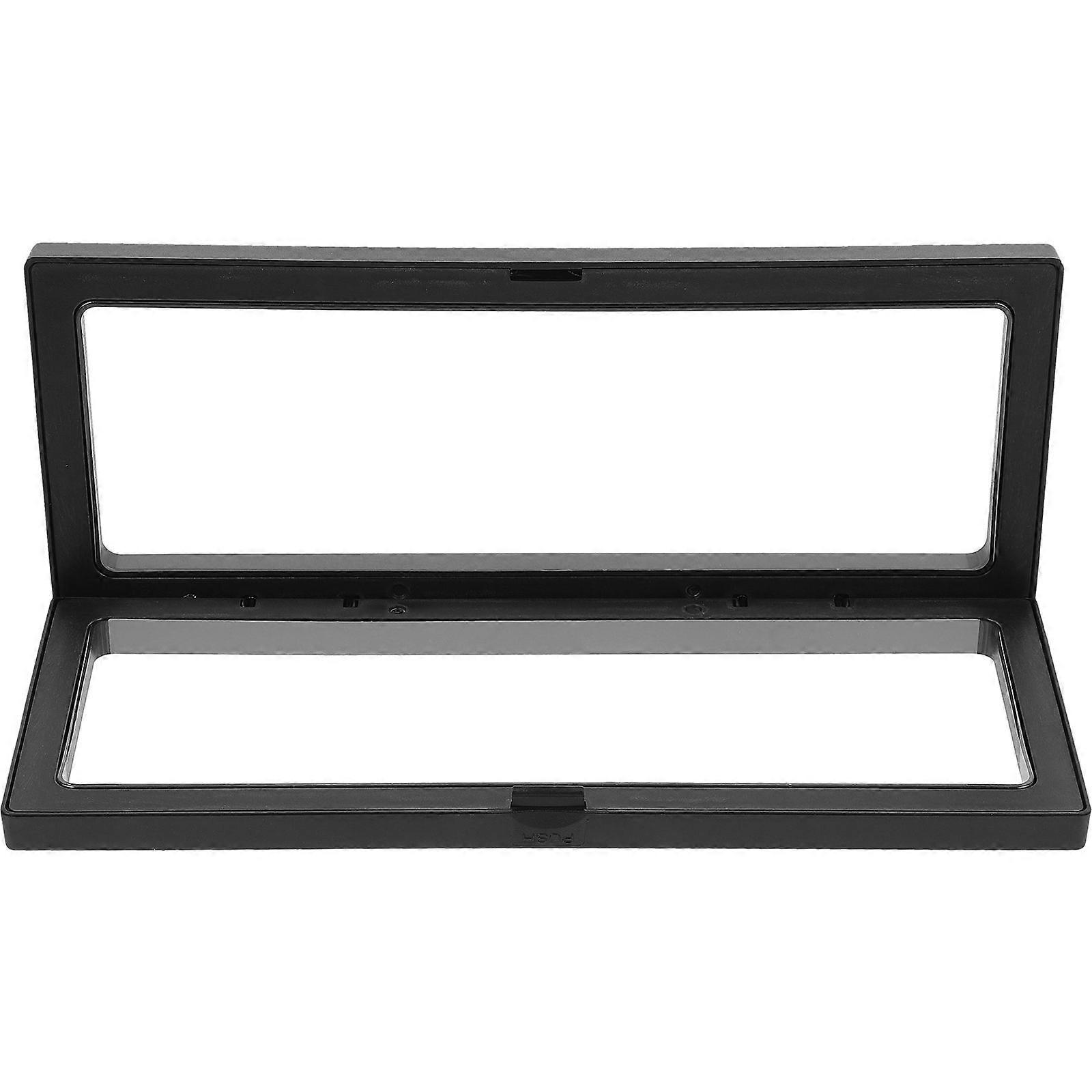 3D Floating Frame Shadow Box Vitrine Münzbox Schmuck Display Vitrine 23x9cm (Schwarz)