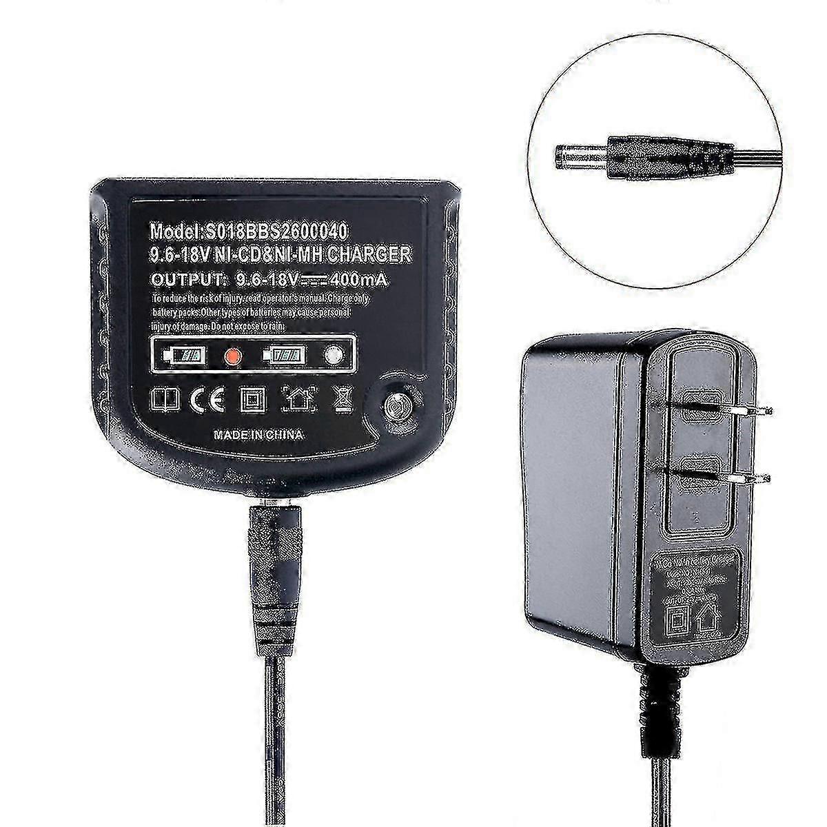 9.6v-18v lader for svart og decker, svart og decker lader Ni-cd Ni-mh A18 Hpb18 A14 Hpb14 A12 H