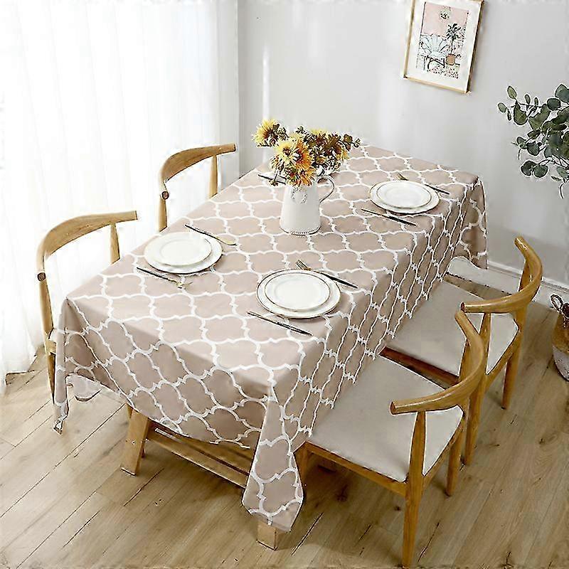Moroccan Polyester Fabric Tablecloth Rectangle Table Cover