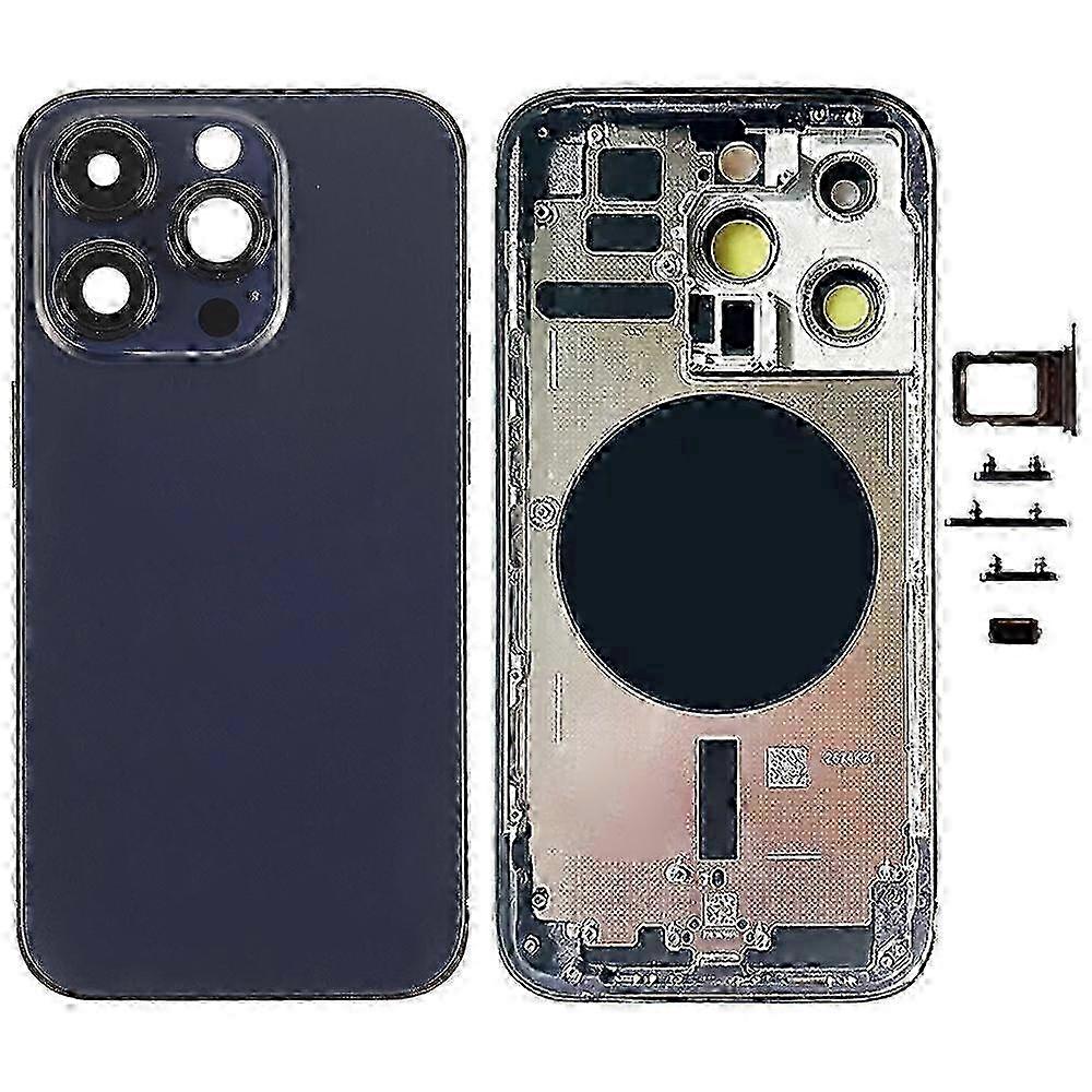 For iPhone 14 Pro Battery Back Cover with Side Keys & Card Tray