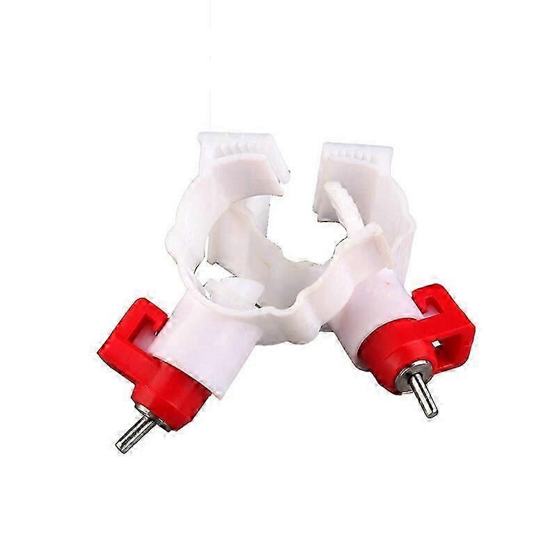 Chicken Drinker for Poultry in Bulk: 10-Pack Automatic Clip-Type Water Drinker Feeder (Dimensions: 4.5 x 4.5 x 3.5 Inches)