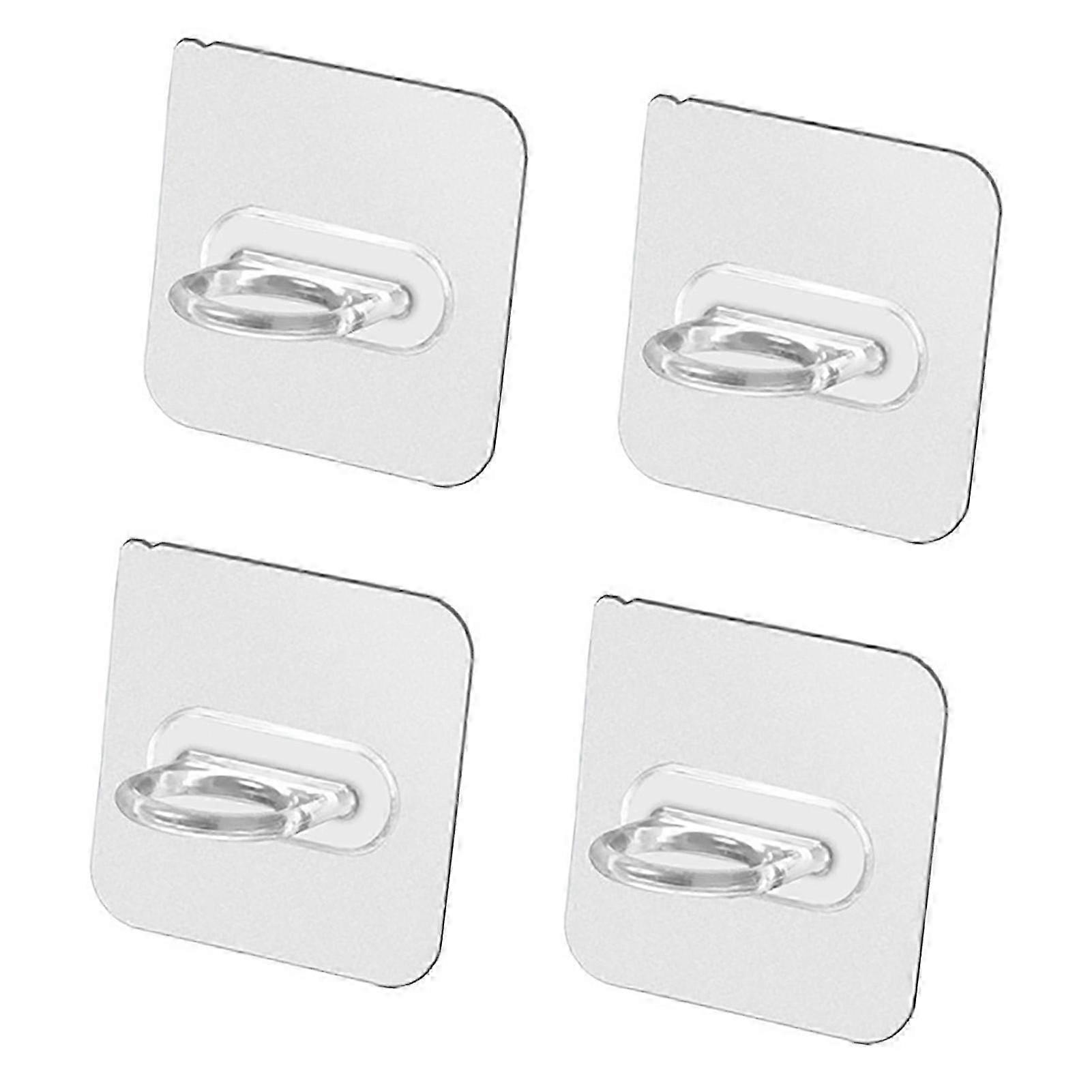 4 Pcs Bathroom Wall Mounted Adhesive Hook for Spray Bottles Space Saving Holder