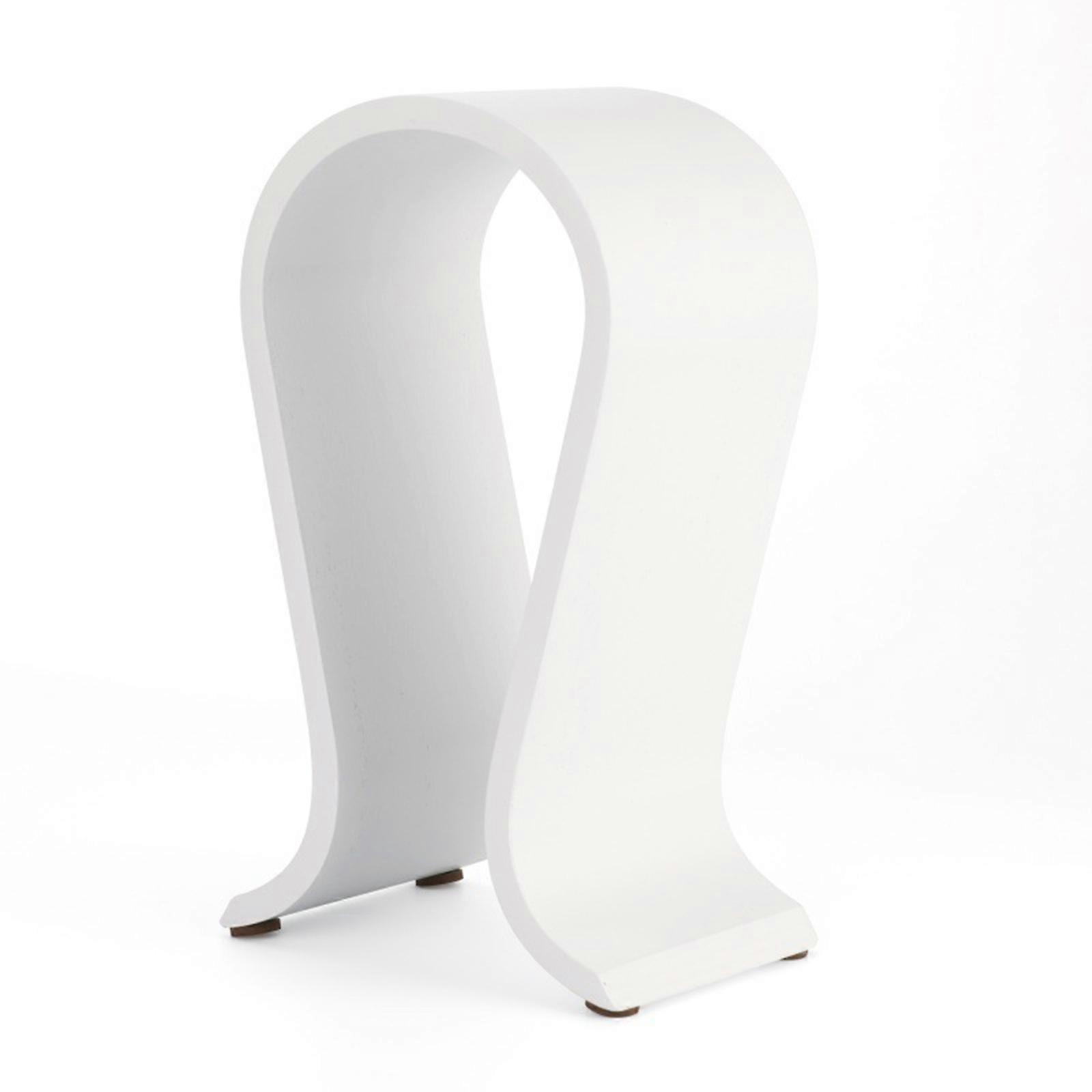 レトロなヘッドフォンスタンドデスクトップ収納ハンガーオーバーイヤーヘッドセット用木製デスクトップオーガナイザーパーフェクトギフトホワイト