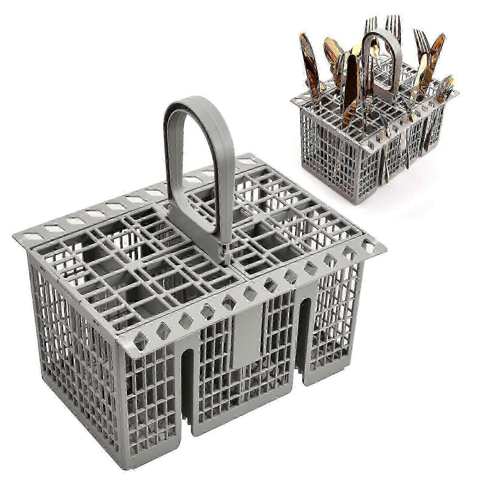 Dishwasher Utensil Basket with Detachable Handle for Most Dishwasher -SICHEN