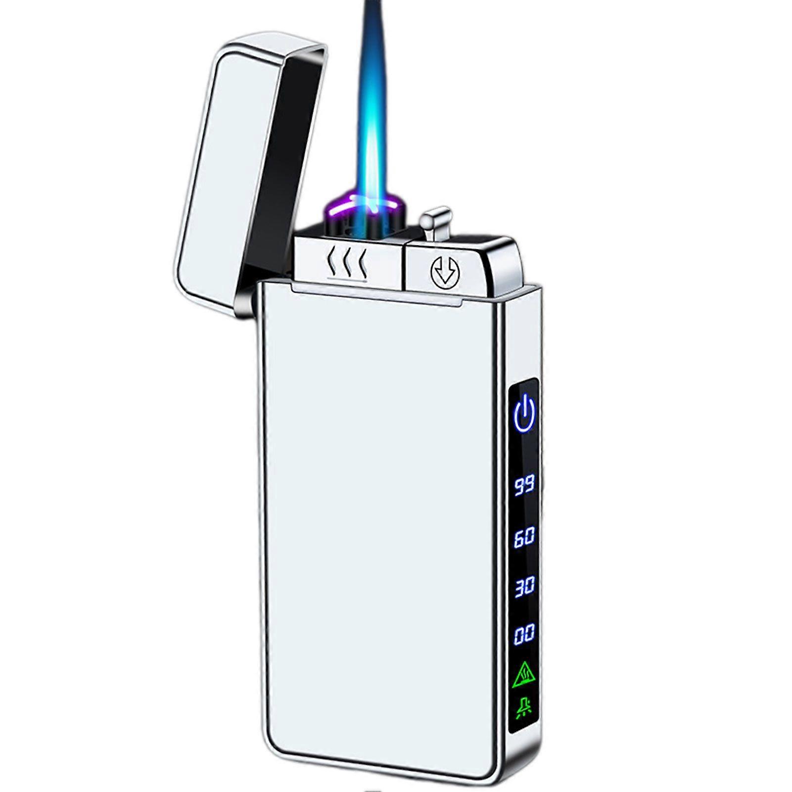Rechargeable Electronic Lighter with Digital Display for Indoor Outdoor