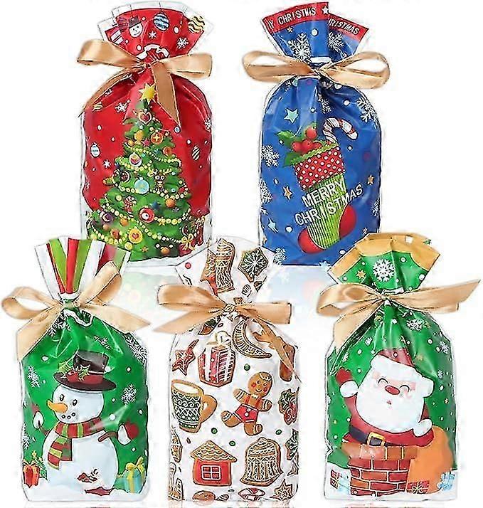 50 stk julegaveposer med snøring Julegaveposer Juleposer gaveposer gaveposer Juleposer til gaver