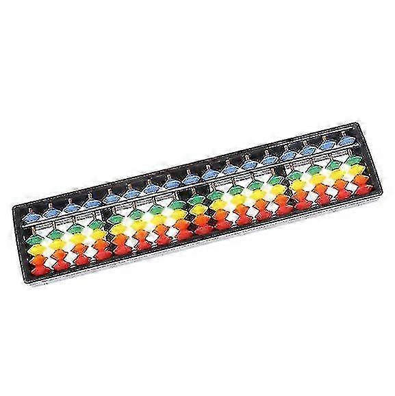 Portable 13/15/17 Column Abacus Arithmetic Soroban School Math Learning Tool-mxbc