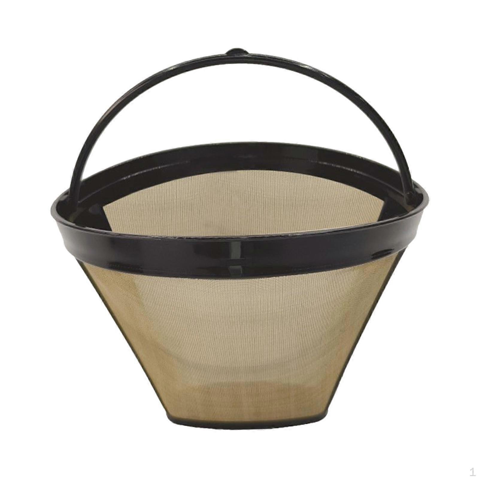 Coffee Basket,with Mesh Bottom,with Handle,Portable,Reusable,Sturdy,Coffee Maker Replacement for