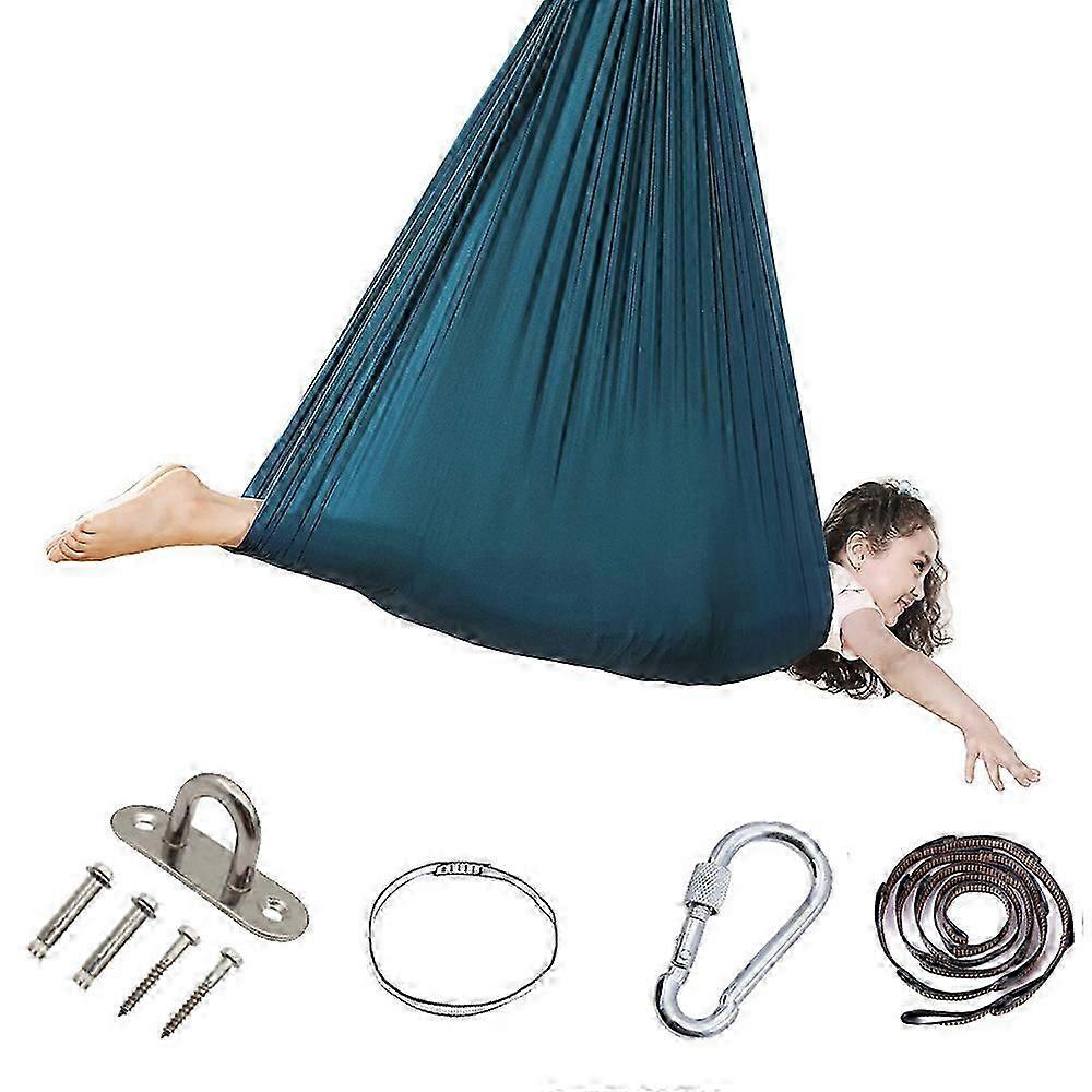 Sensorisk Swing Innendørs Terapi Swing For Voksne Barn Og Tenåringer Grønn-100 * 280cm