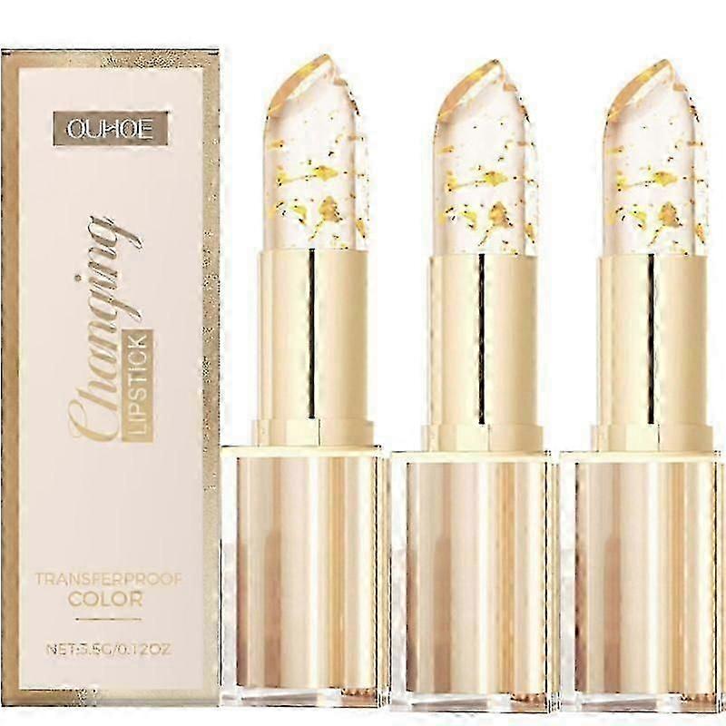 Transferproof Color Changing Lipstick, Warm Change Glossy Lip Gloss for Women