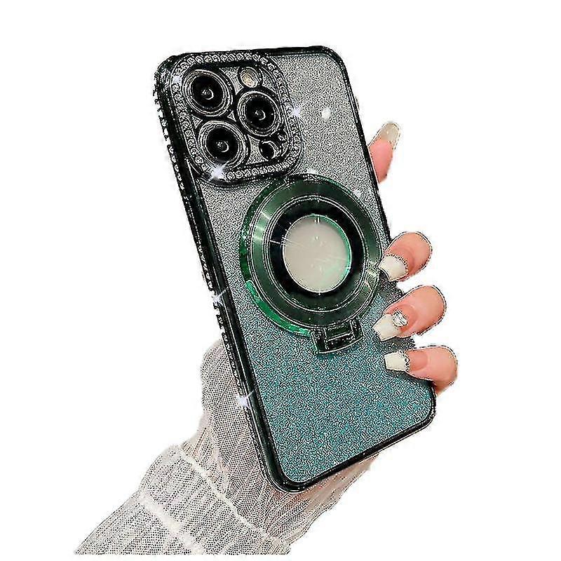 Electroplated Glitter Magsafe Back Cover For Iphone