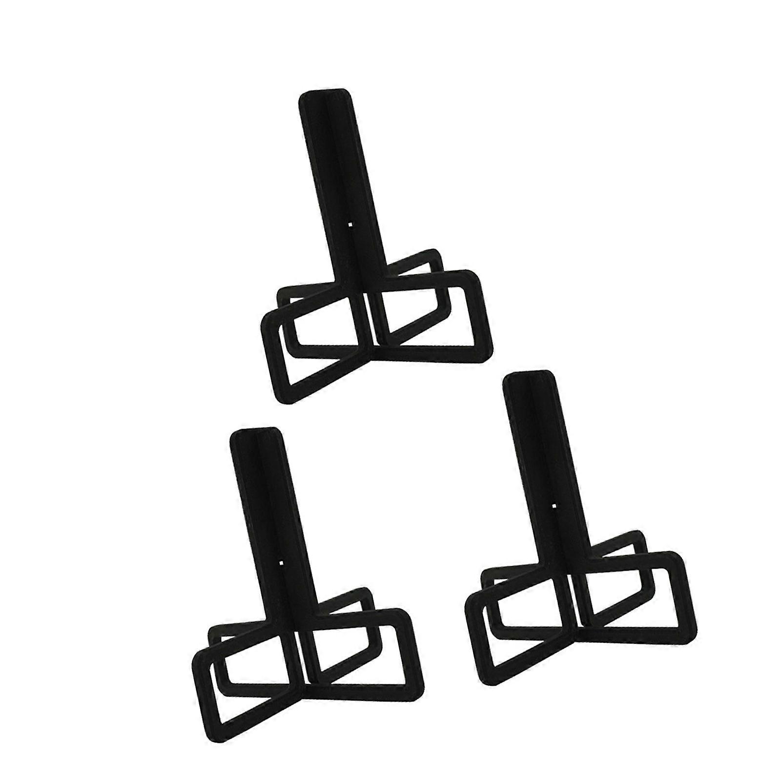 Three Purpose Sectional Bottle Rack For Kitchen And Club Use Simple Arrange Lacking Equipment Black ABS Build Multicolor