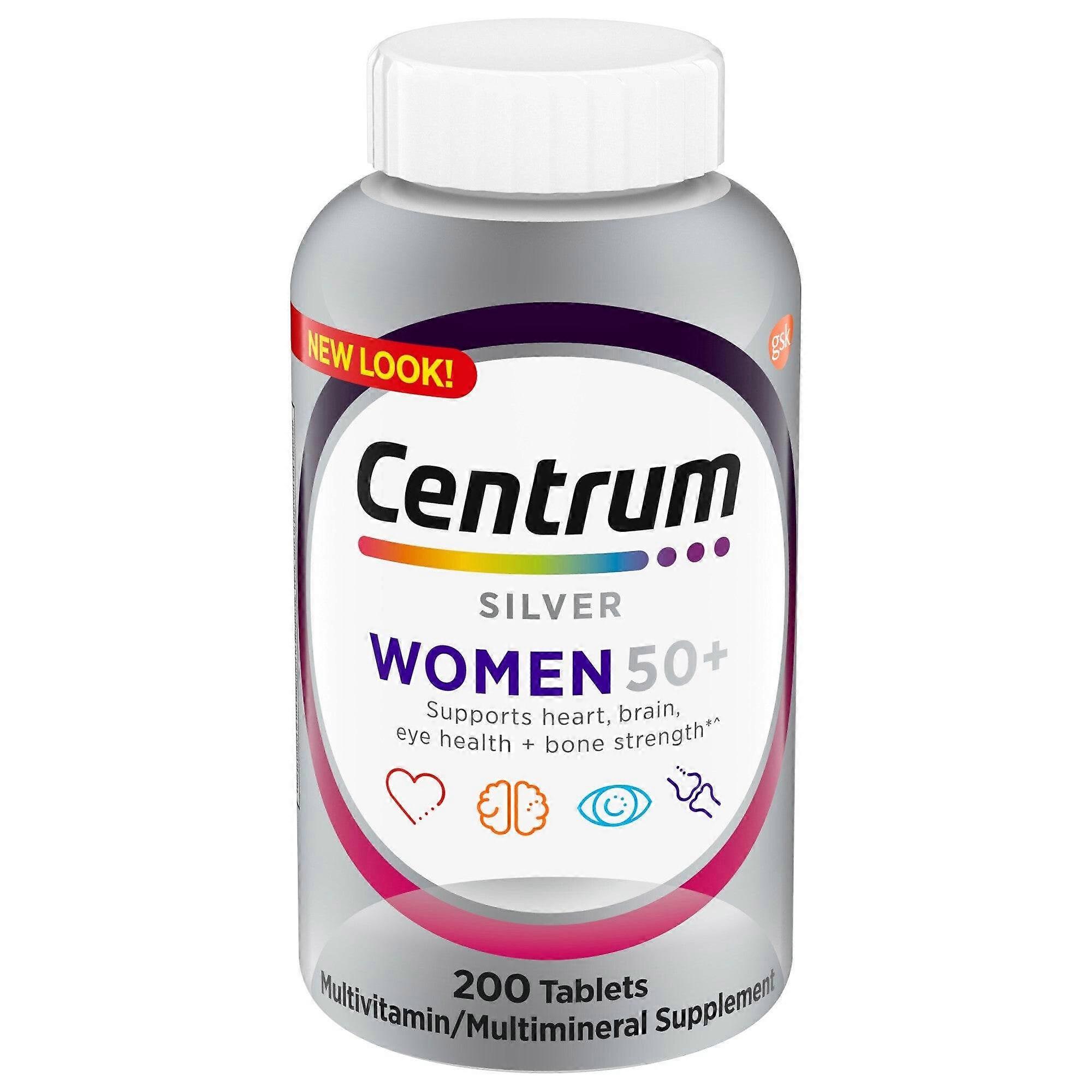 Centrum Silver femmes 50 + multivitamines, comprimés, 200 Ea