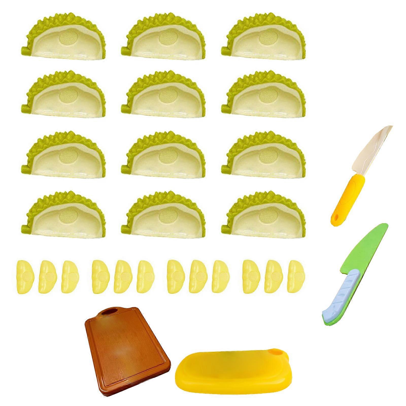 Multi Purpose Peelable Apart Plastic Food Toy For Pretend Play And Cognitive Growth Multicolor