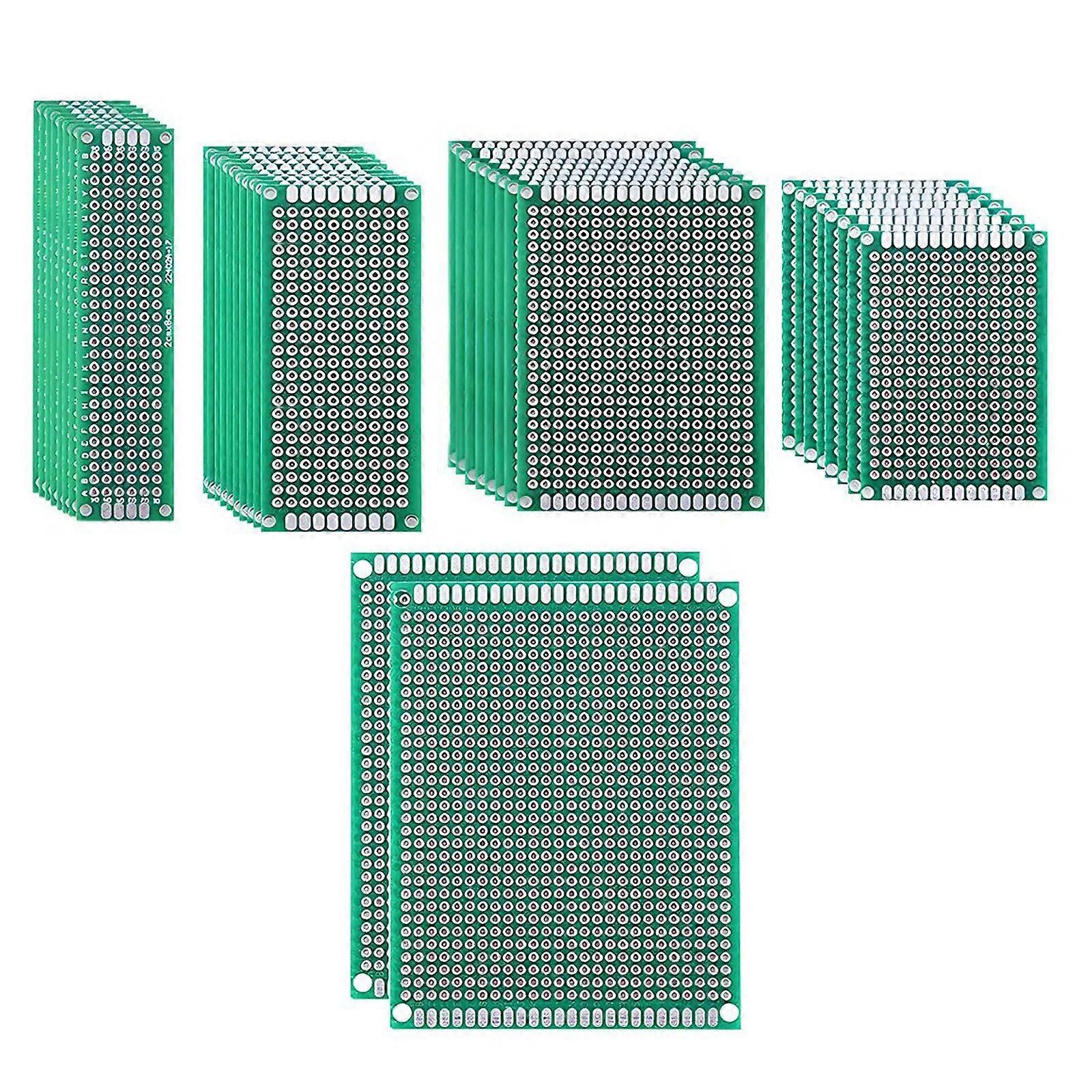 36Piece Fiberglass PCB Circuit Board Set For DIY Circuits And Prototyping Boards 2x8cm 3x7cm 4x6cm 5x7cm 7x9cm Size Multicolor