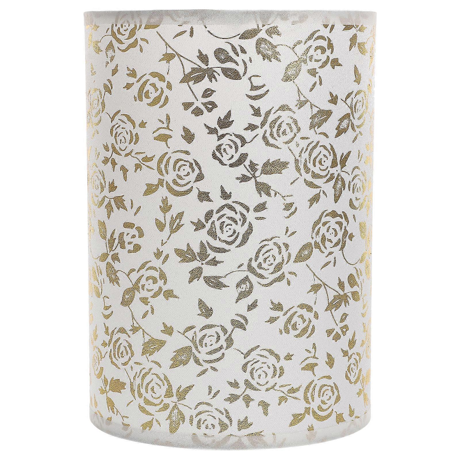 Gold Rose Lampshade Small Lampshade for Desk Lamp Accessories E27 Base