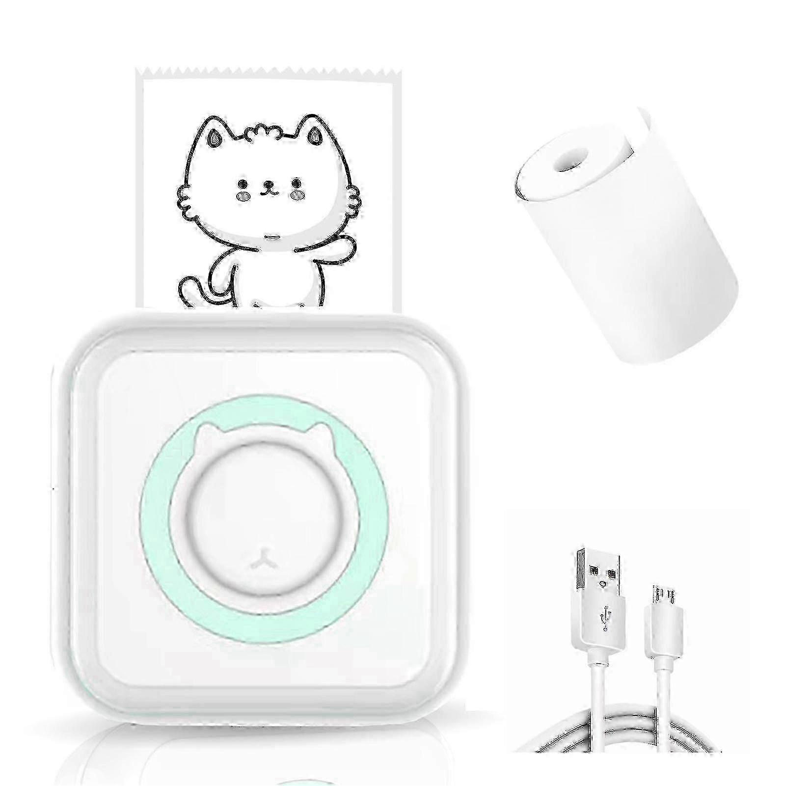 Mini Pocket Sticker Printer, Bluetooth Wireless Portable Mobile Printer Machine Thermal Printer For Notes, Memo, Photo, Pocket Label Receipt